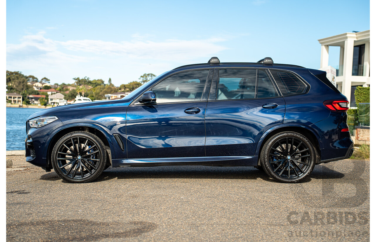 05/2021 BMW X5 M50i AWD G05 4D Wagon Tansanit Blue Metallic Twin Turbo 4.4L V8