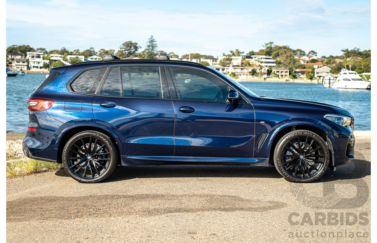 05/2021 BMW X5 M50i AWD G05 4D Wagon Tansanit Blue Metallic Twin Turbo 4.4L V8