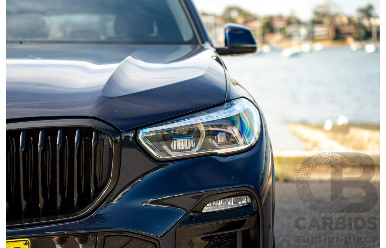 05/2021 BMW X5 M50i AWD G05 4D Wagon Tansanit Blue Metallic Twin Turbo 4.4L V8