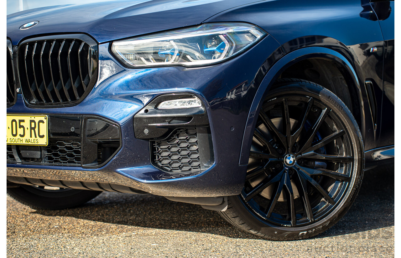 05/2021 BMW X5 M50i AWD G05 4D Wagon Tansanit Blue Metallic Twin Turbo 4.4L V8