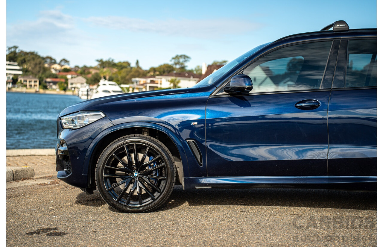 05/2021 BMW X5 M50i AWD G05 4D Wagon Tansanit Blue Metallic Twin Turbo 4.4L V8