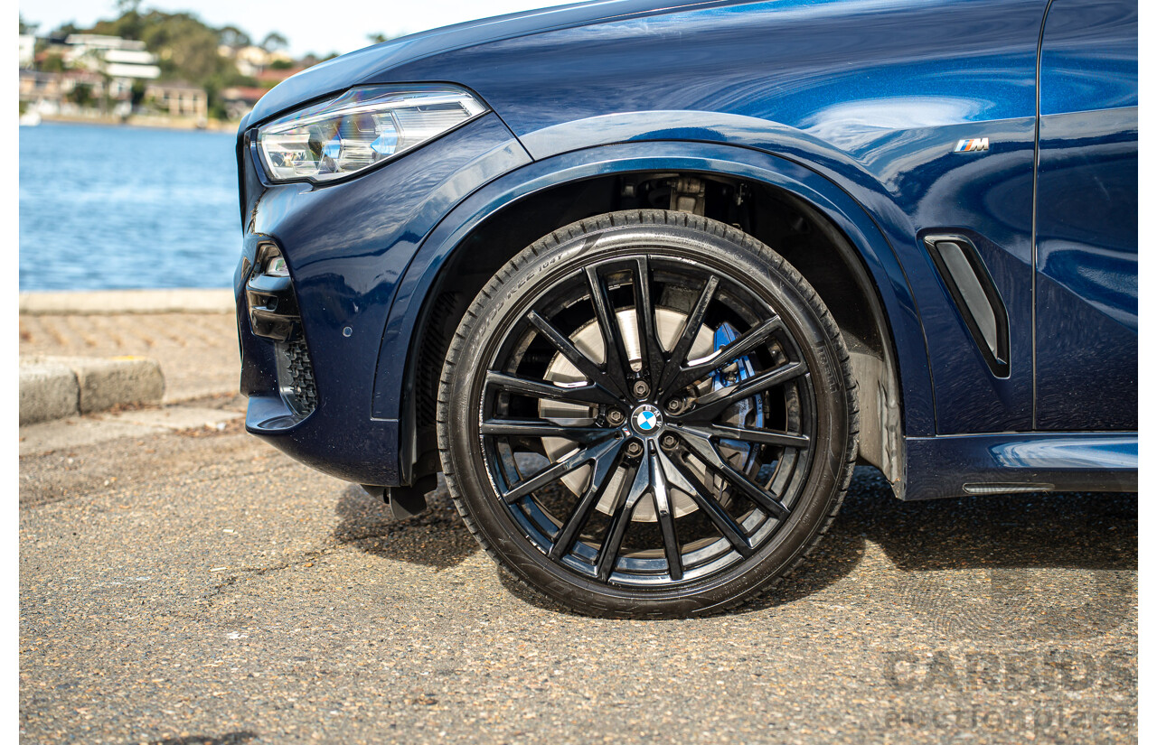 05/2021 BMW X5 M50i AWD G05 4D Wagon Tansanit Blue Metallic Twin Turbo 4.4L V8