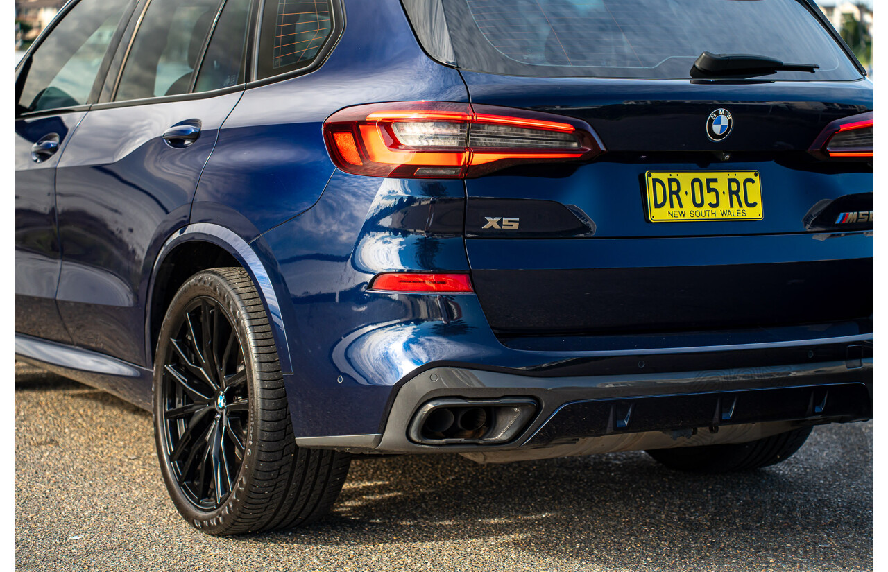 05/2021 BMW X5 M50i AWD G05 4D Wagon Tansanit Blue Metallic Twin Turbo 4.4L V8