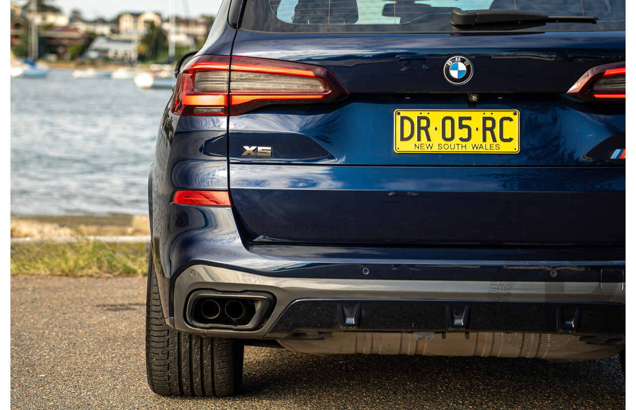 05/2021 BMW X5 M50i AWD G05 4D Wagon Tansanit Blue Metallic Twin Turbo 4.4L V8