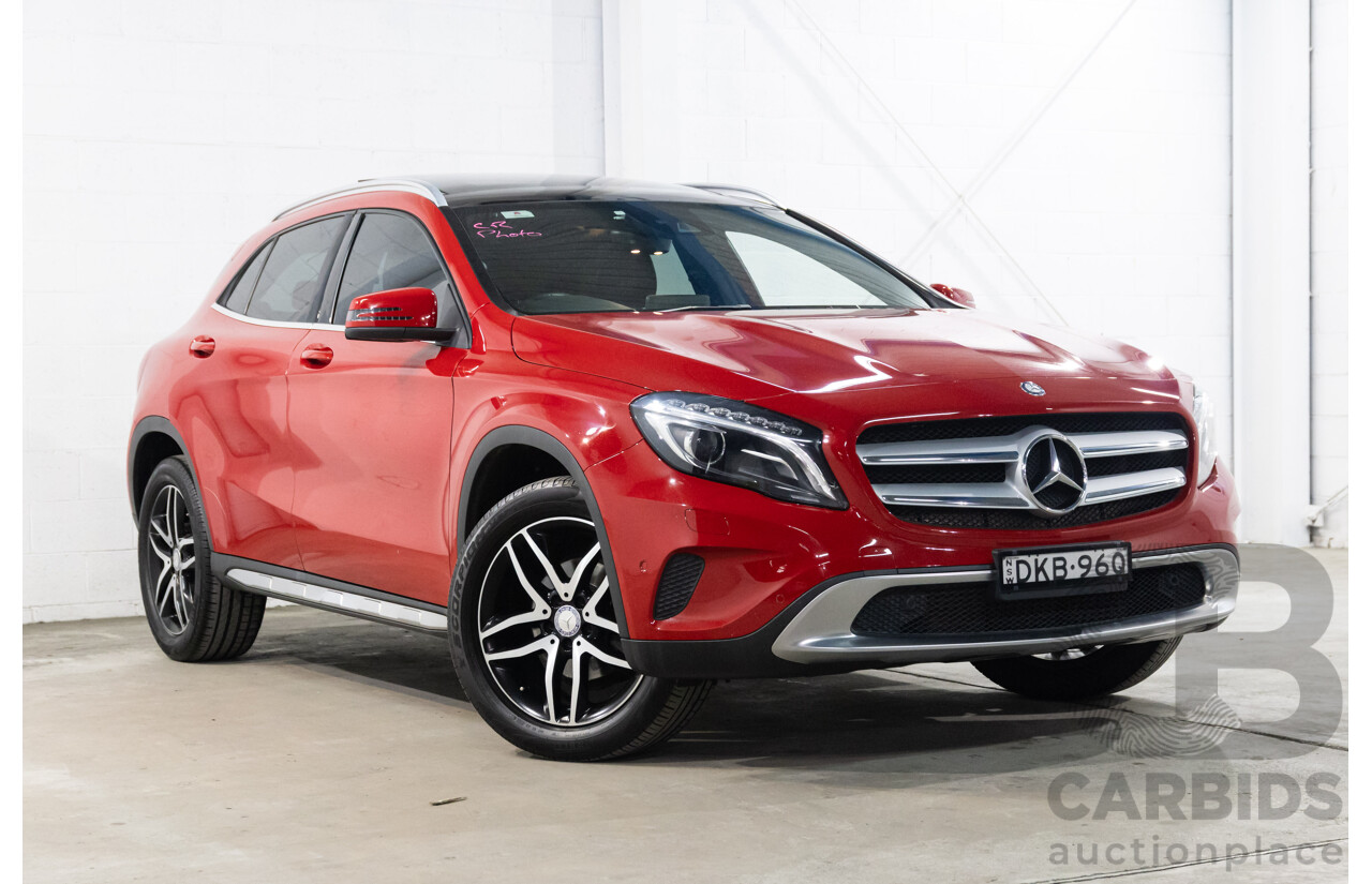 10/2016 Mercedes-Benz Gla 180 FWD X156 MY17 4D Wagon Jupiter Red Turbo 1.6L