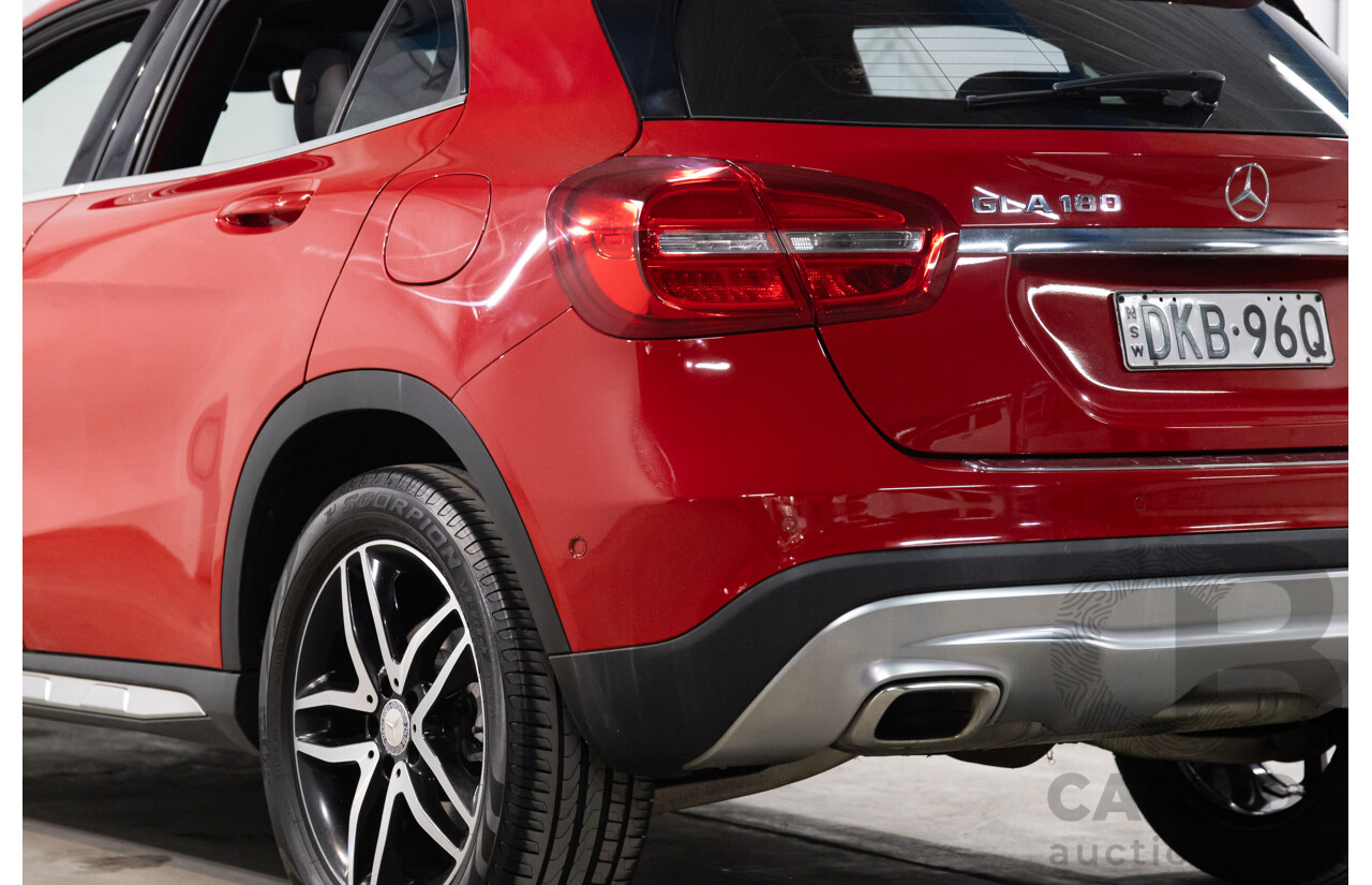 10/2016 Mercedes-Benz Gla 180 FWD X156 MY17 4D Wagon Jupiter Red Turbo 1.6L