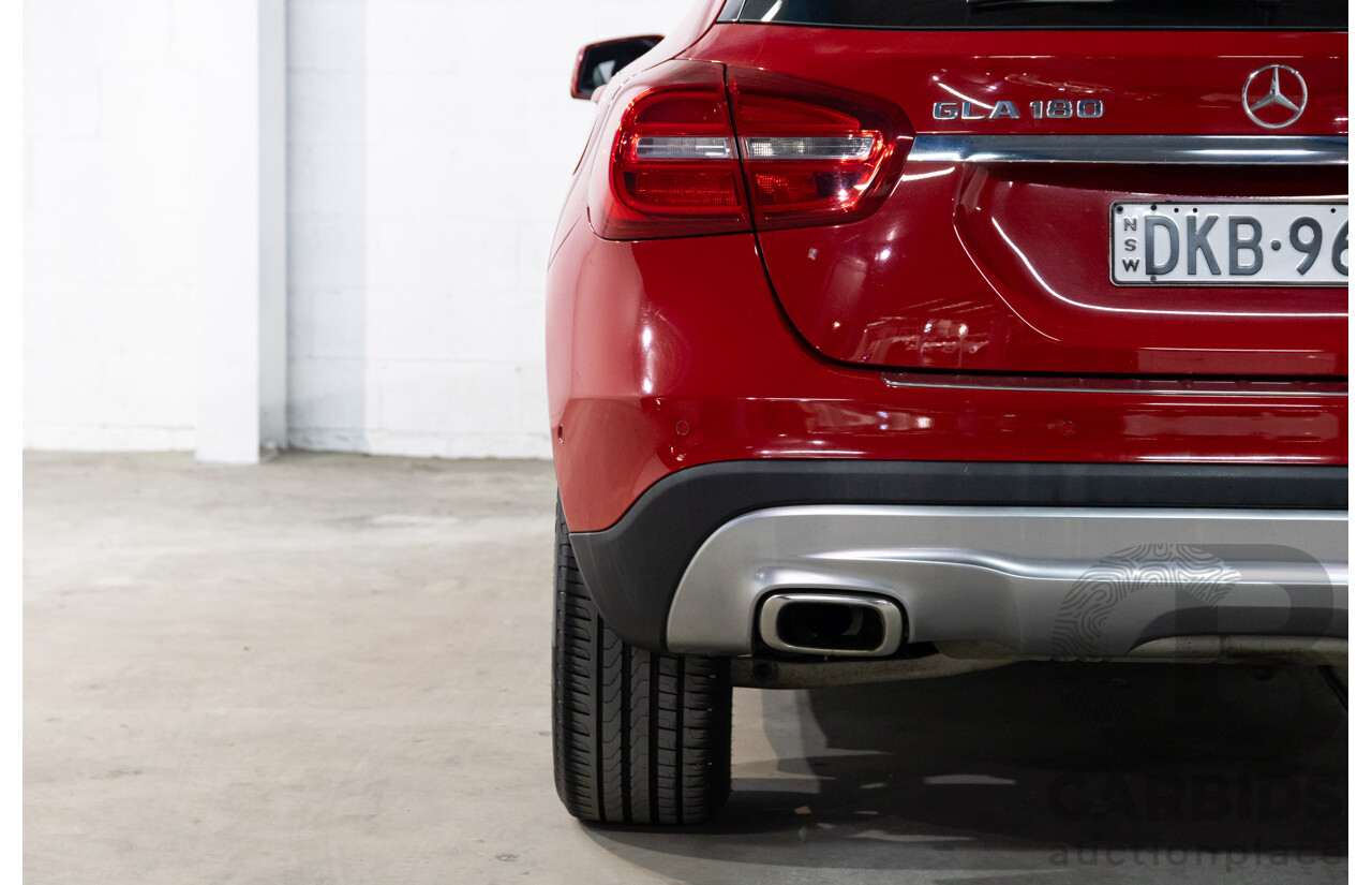 10/2016 Mercedes-Benz Gla 180 FWD X156 MY17 4D Wagon Jupiter Red Turbo 1.6L