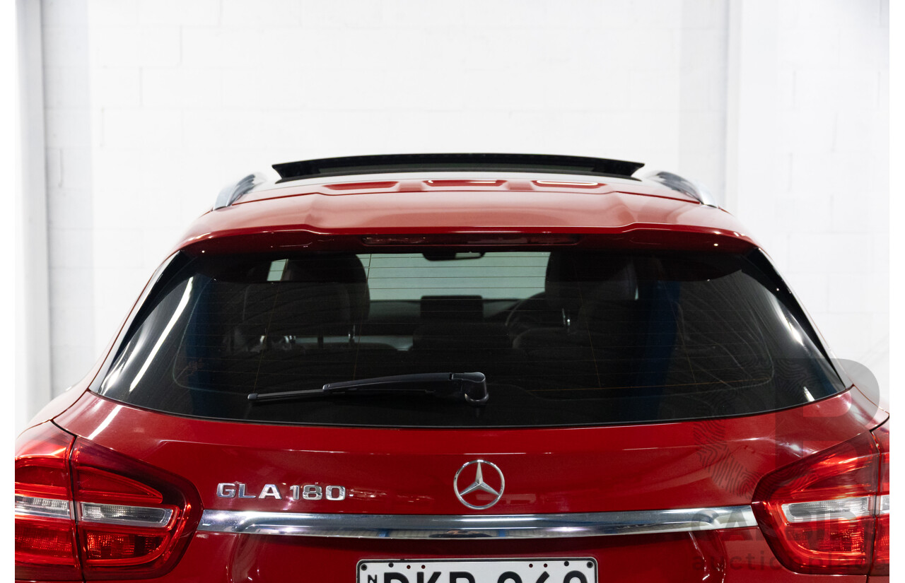 10/2016 Mercedes-Benz Gla 180 FWD X156 MY17 4D Wagon Jupiter Red Turbo 1.6L