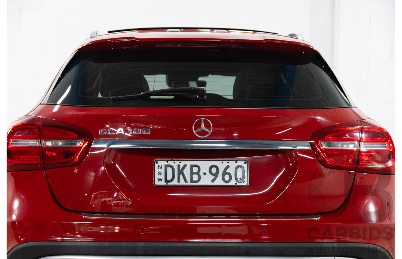 10/2016 Mercedes-Benz Gla 180 FWD X156 MY17 4D Wagon Jupiter Red Turbo 1.6L