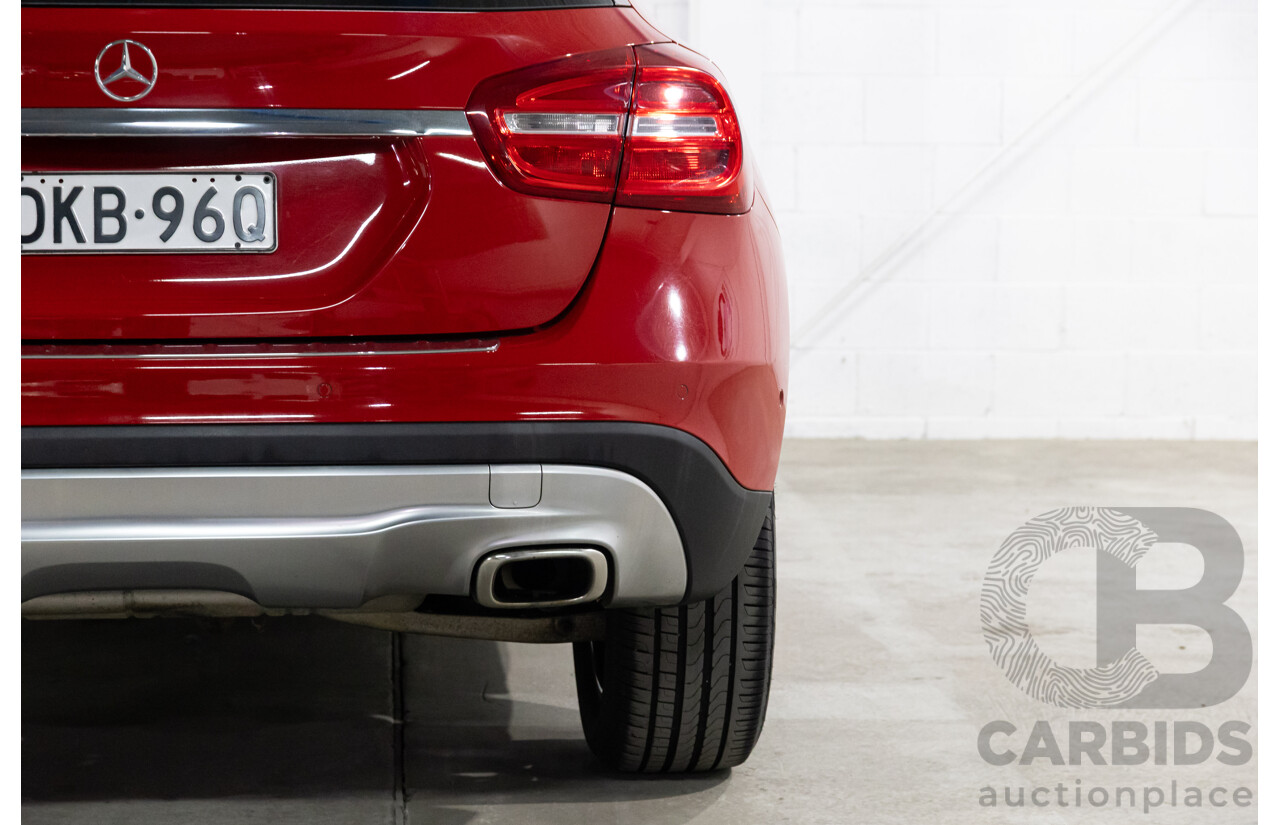10/2016 Mercedes-Benz Gla 180 FWD X156 MY17 4D Wagon Jupiter Red Turbo 1.6L