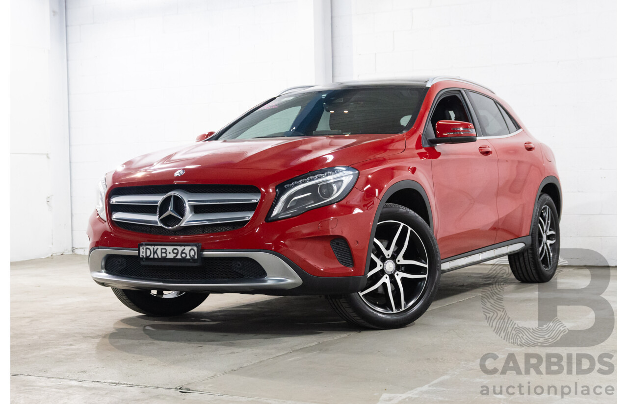 10/2016 Mercedes-Benz Gla 180 FWD X156 MY17 4D Wagon Jupiter Red Turbo 1.6L