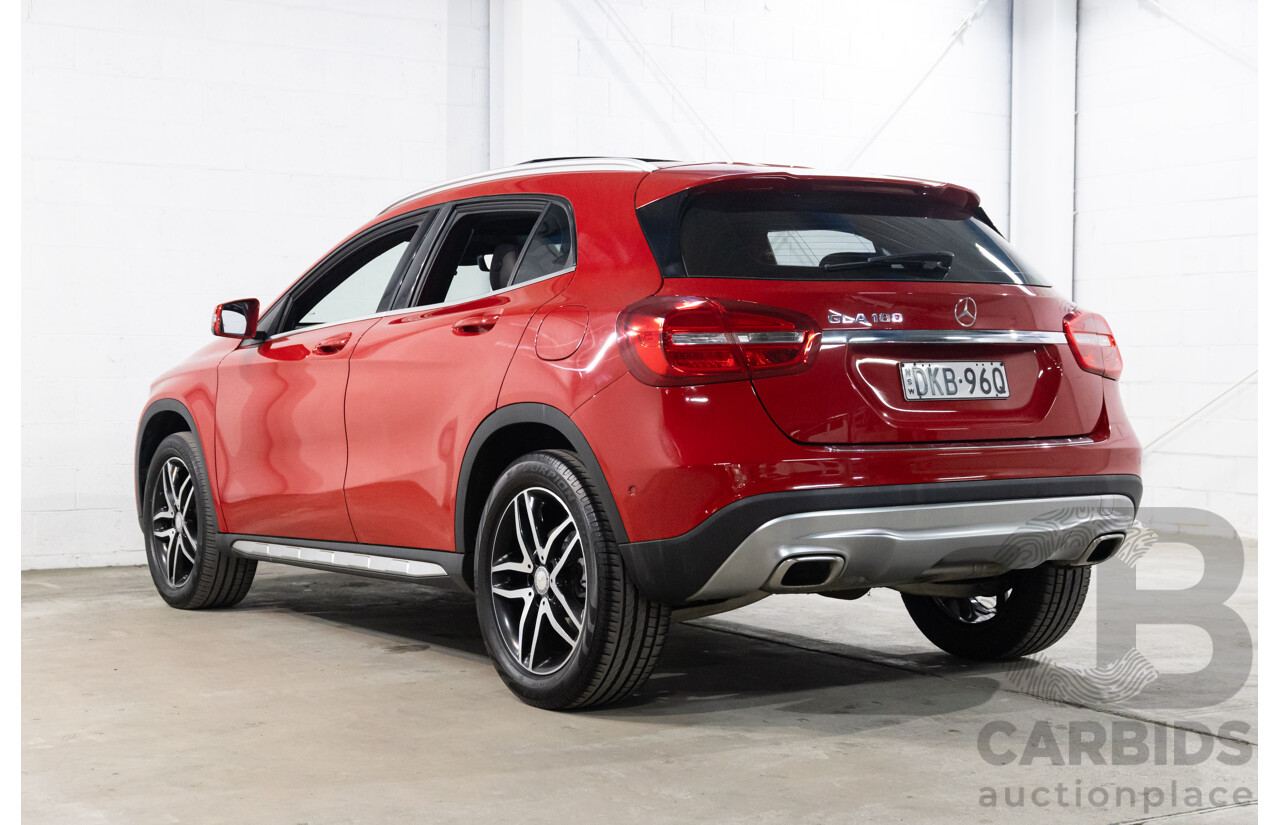10/2016 Mercedes-Benz Gla 180 FWD X156 MY17 4D Wagon Jupiter Red Turbo 1.6L