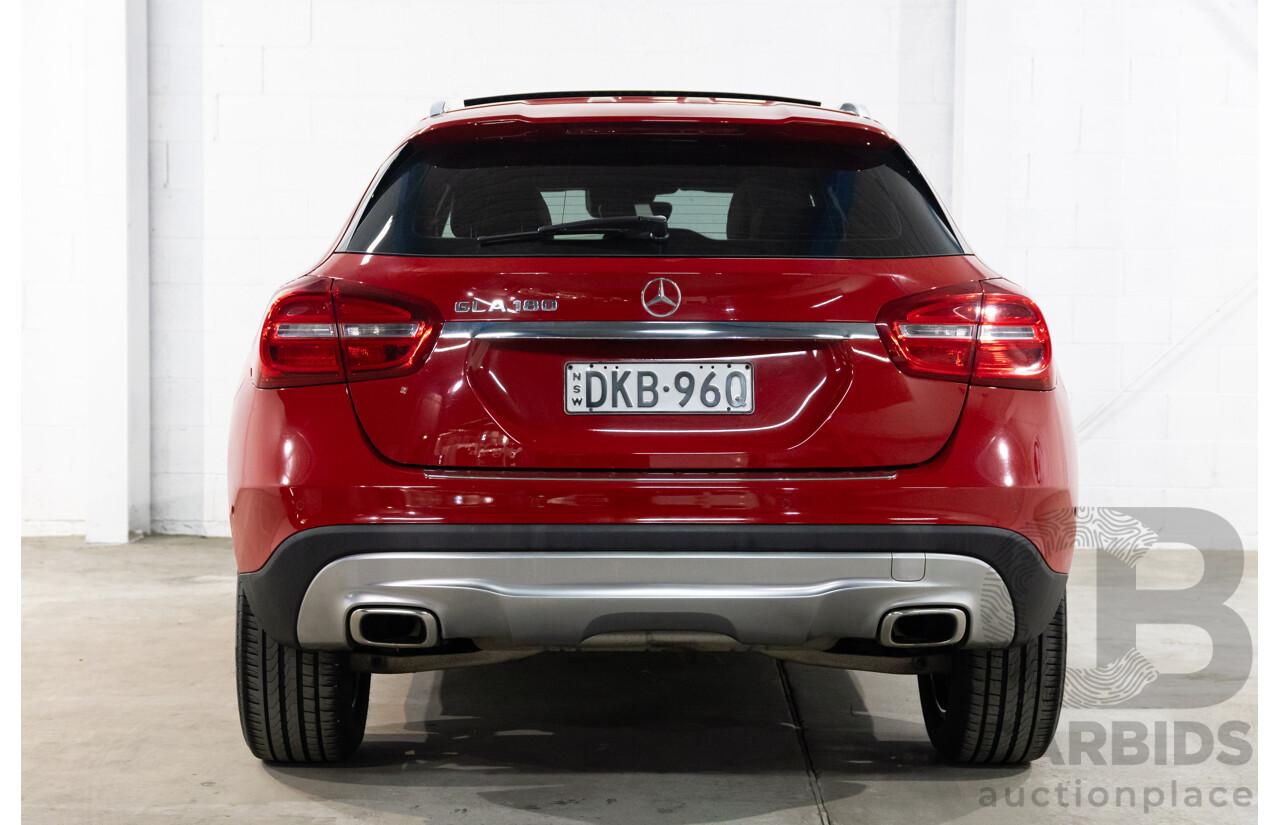 10/2016 Mercedes-Benz Gla 180 FWD X156 MY17 4D Wagon Jupiter Red Turbo 1.6L