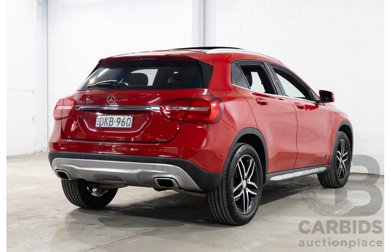 10/2016 Mercedes-Benz Gla 180 FWD X156 MY17 4D Wagon Jupiter Red Turbo 1.6L