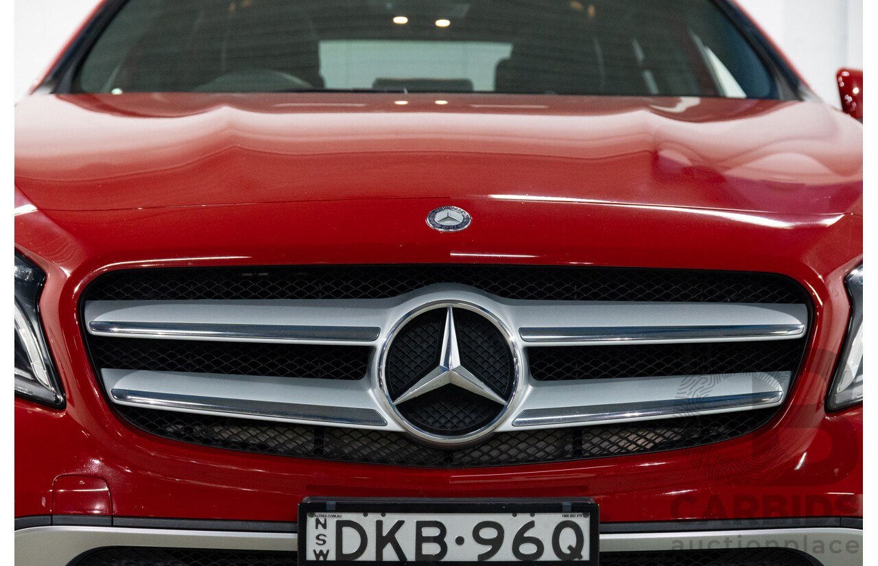 10/2016 Mercedes-Benz Gla 180 FWD X156 MY17 4D Wagon Jupiter Red Turbo 1.6L