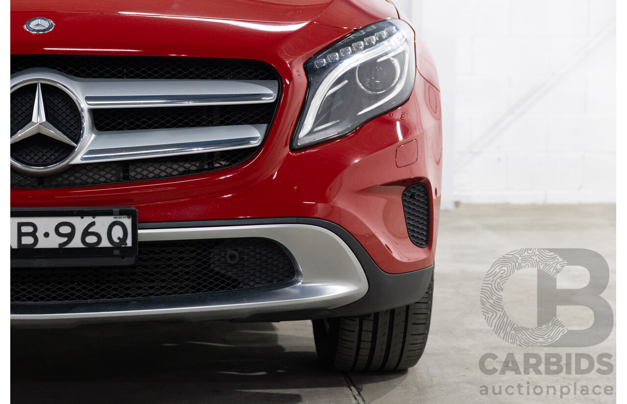 10/2016 Mercedes-Benz Gla 180 FWD X156 MY17 4D Wagon Jupiter Red Turbo 1.6L