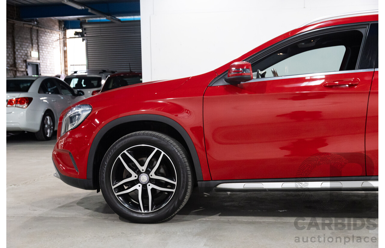 10/2016 Mercedes-Benz Gla 180 FWD X156 MY17 4D Wagon Jupiter Red Turbo 1.6L