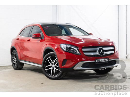 10/2016 Mercedes-Benz Gla 180 FWD X156 MY17 4D Wagon Jupiter Red Turbo 1.6L
