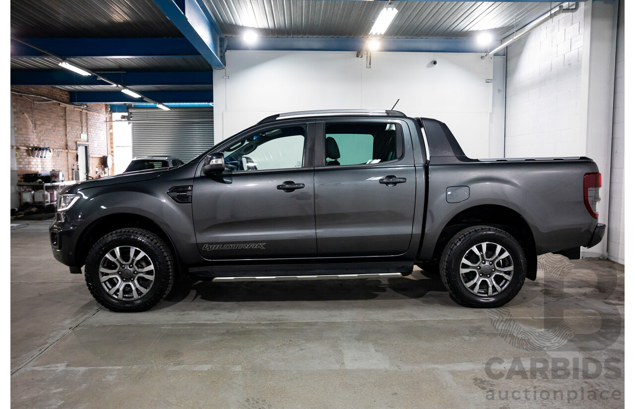 11/2018 Ford Ranger WILDTRAK 2.0 (4x4) 4x4 PX MKIII MY19 Double Cab P/Up Magentic Grey Diesel Twin Turbo 2.0L