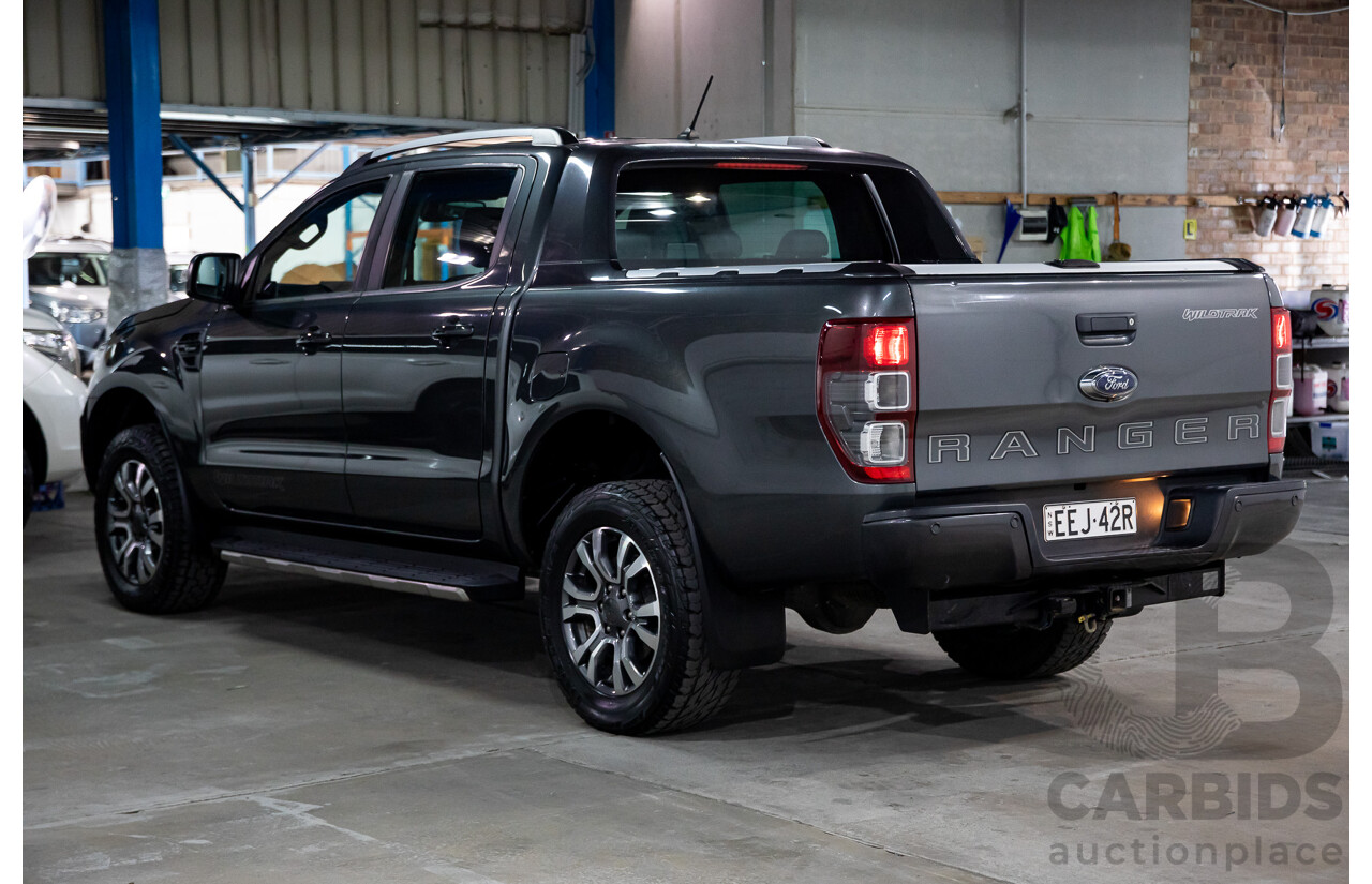 11/2018 Ford Ranger WILDTRAK 2.0 (4x4) 4x4 PX MKIII MY19 Double Cab P/Up Magentic Grey Diesel Twin Turbo 2.0L