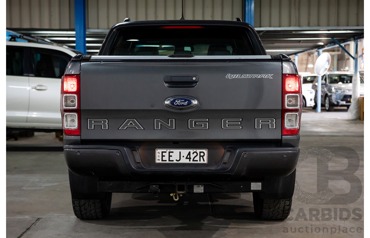 11/2018 Ford Ranger WILDTRAK 2.0 (4x4) 4x4 PX MKIII MY19 Double Cab P/Up Magentic Grey Diesel Twin Turbo 2.0L