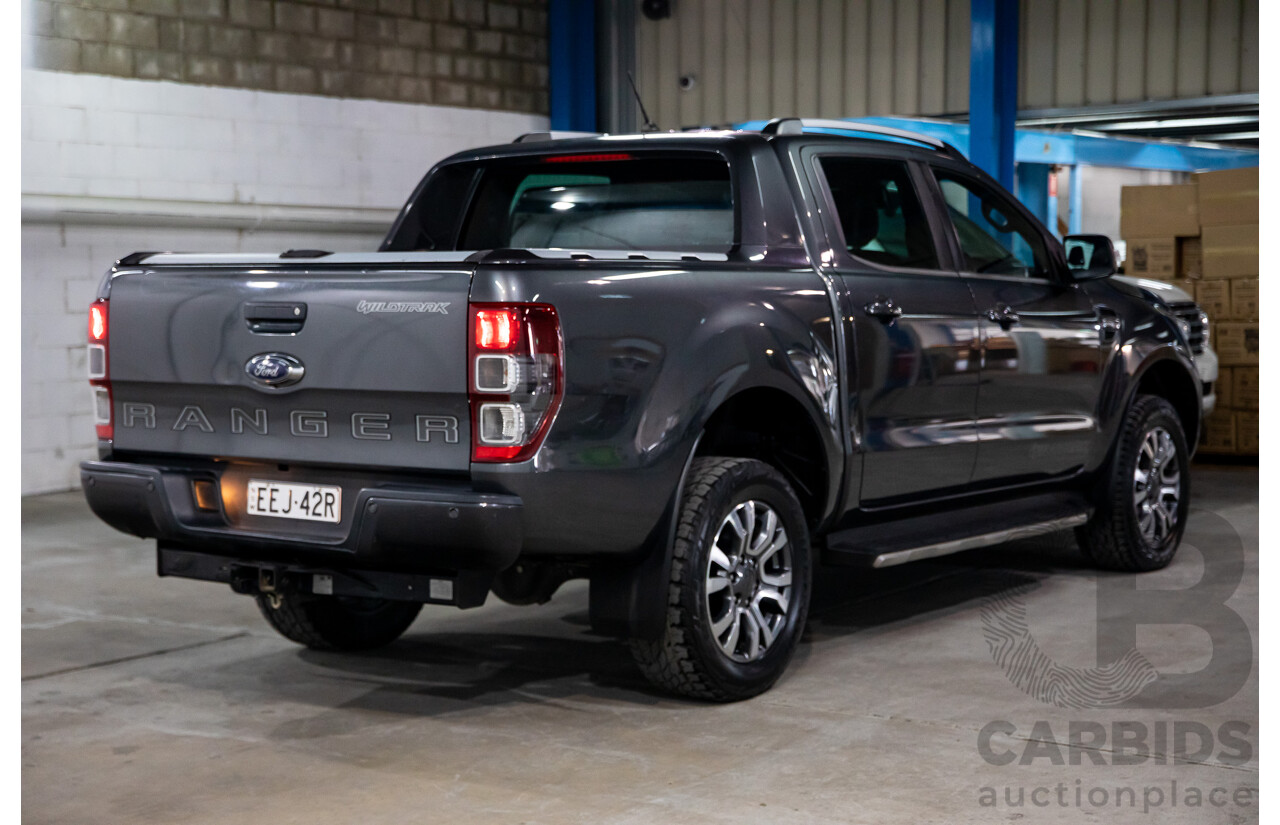 11/2018 Ford Ranger WILDTRAK 2.0 (4x4) 4x4 PX MKIII MY19 Double Cab P/Up Magentic Grey Diesel Twin Turbo 2.0L