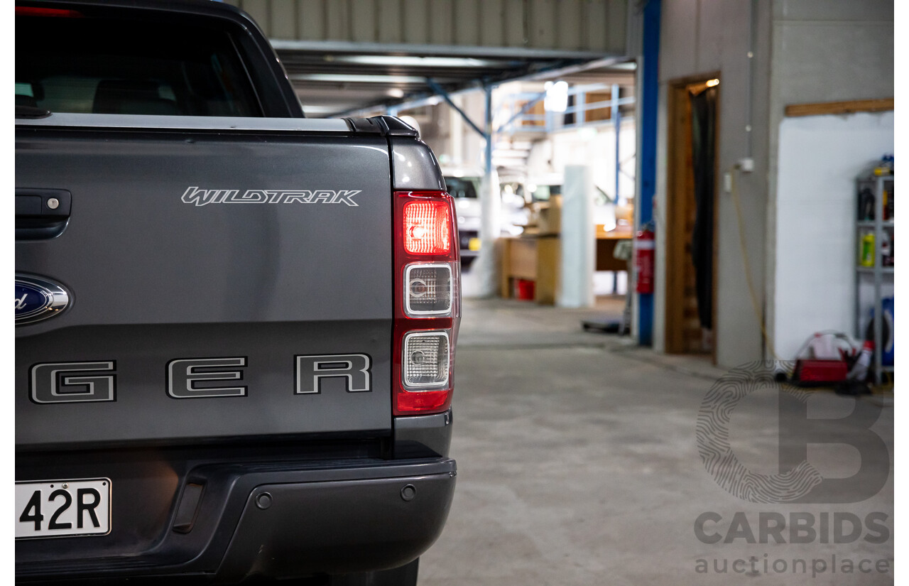 11/2018 Ford Ranger WILDTRAK 2.0 (4x4) 4x4 PX MKIII MY19 Double Cab P/Up Magentic Grey Diesel Twin Turbo 2.0L