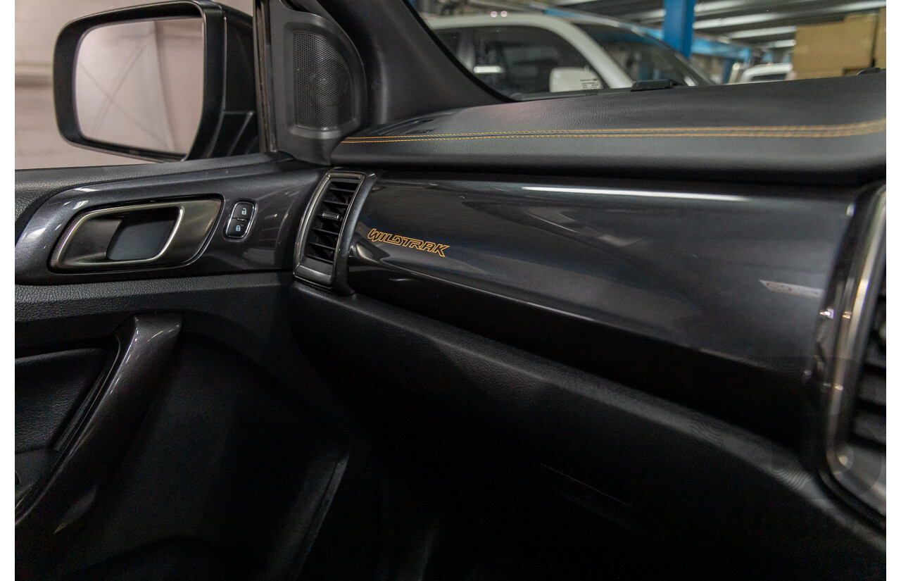 11/2018 Ford Ranger WILDTRAK 2.0 (4x4) 4x4 PX MKIII MY19 Double Cab P/Up Magentic Grey Diesel Twin Turbo 2.0L