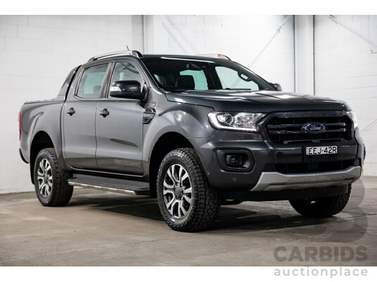 11/2018 Ford Ranger WILDTRAK 2.0 (4x4) 4x4 PX MKIII MY19 Double Cab P/Up Magentic Grey Diesel Twin Turbo 2.0L