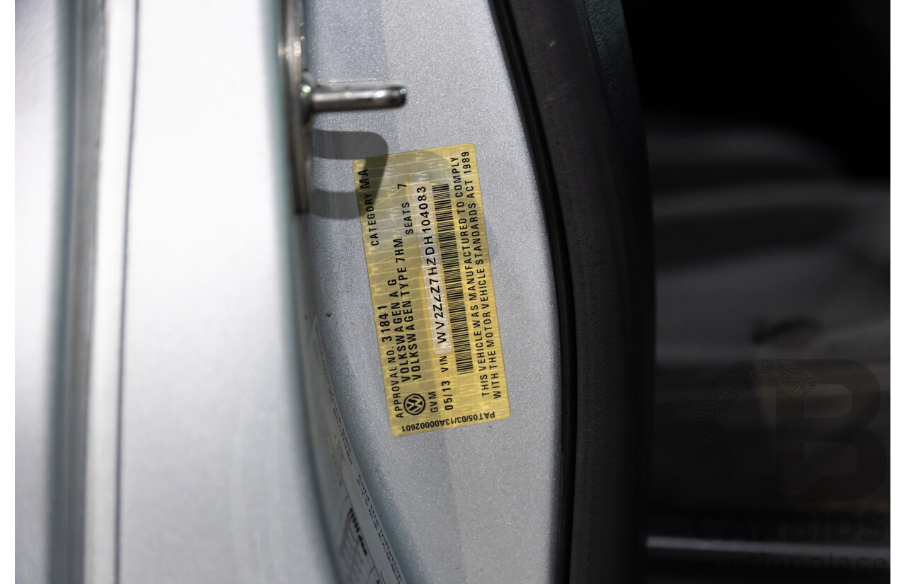 05/2013 Volkswagen Multivan COMFORTLINE TDI340 FWD T5 MY13 4D Wagon Silver Or Chrome 2.0L