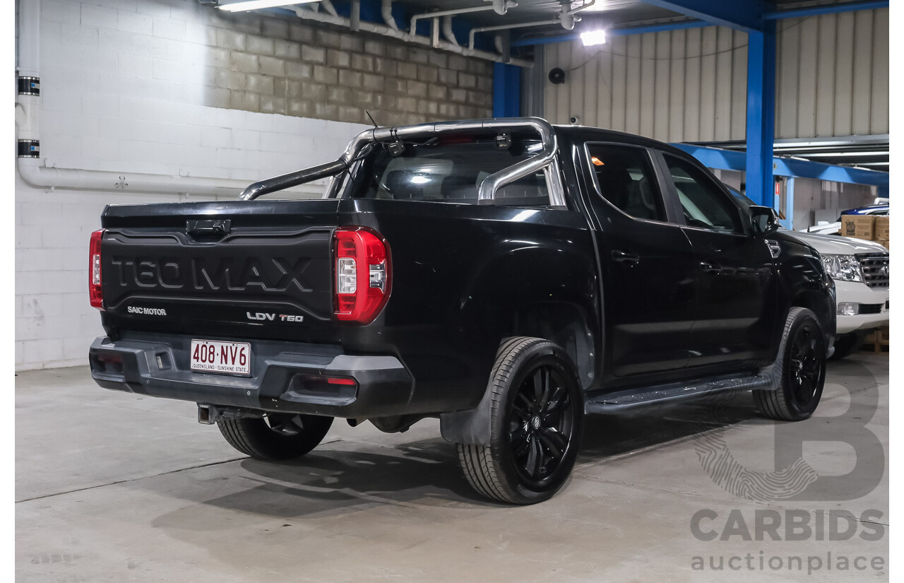 10/2021 Ldv T60 MAX LUXE (4x4) 4x4 SK8C Double Cab Utility Black Diesel Twin Turbo2.0L