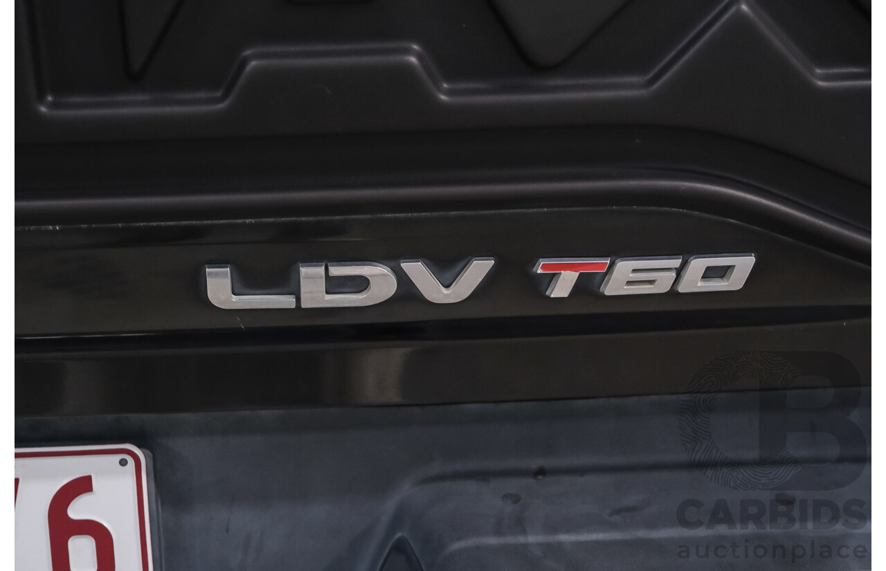 10/2021 Ldv T60 MAX LUXE (4x4) 4x4 SK8C Double Cab Utility Black Diesel Twin Turbo2.0L