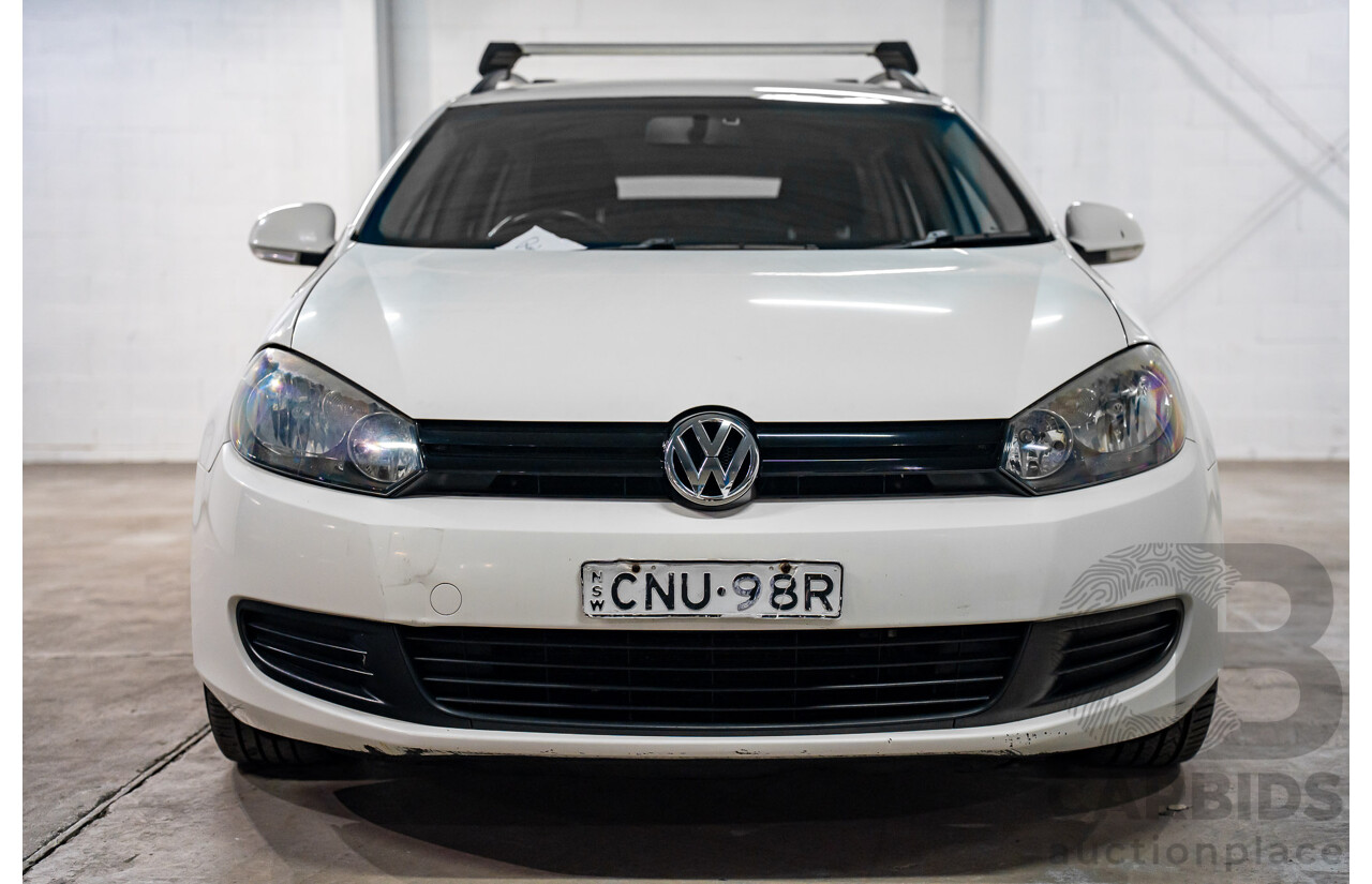 12/2012 Volkswagen Golf 90 TSI Trendline (FWD) 1K MY13 4D Wagon White Turbo 1.4L
