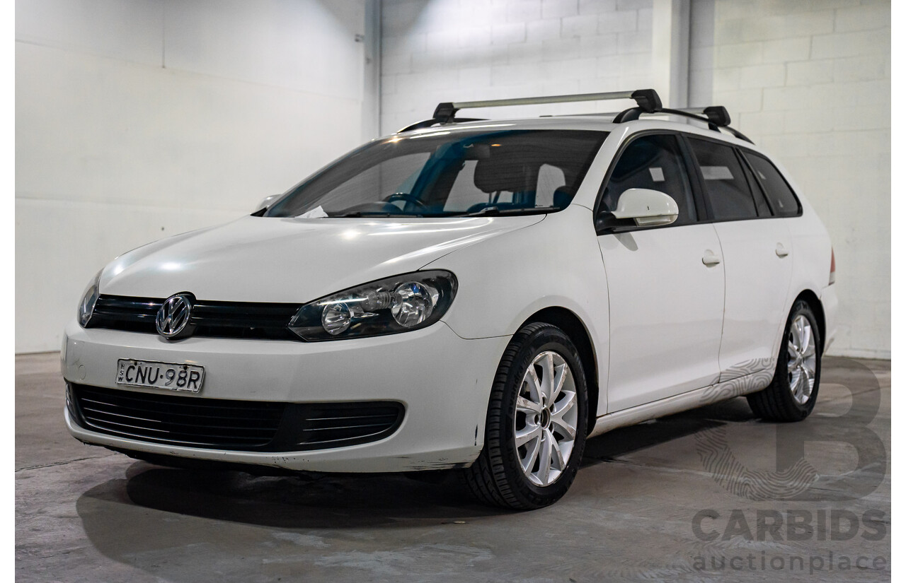 12/2012 Volkswagen Golf 90 TSI Trendline (FWD) 1K MY13 4D Wagon White Turbo 1.4L