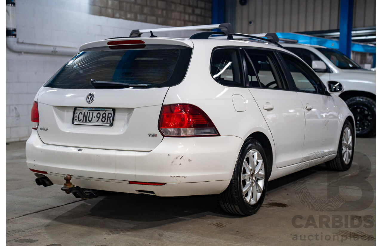 12/2012 Volkswagen Golf 90 TSI Trendline (FWD) 1K MY13 4D Wagon White Turbo 1.4L