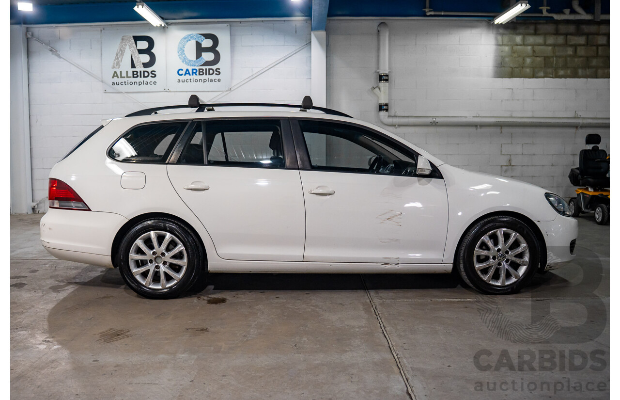 12/2012 Volkswagen Golf 90 TSI Trendline (FWD) 1K MY13 4D Wagon White Turbo 1.4L