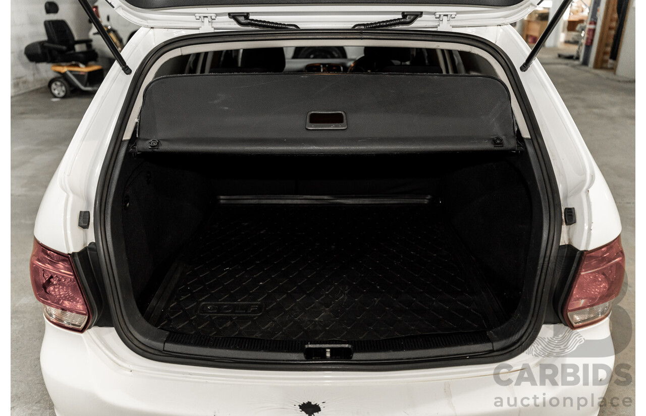 12/2012 Volkswagen Golf 90 TSI Trendline (FWD) 1K MY13 4D Wagon White Turbo 1.4L