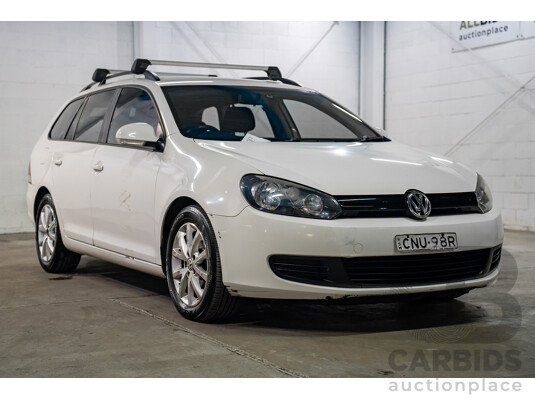 12/2012 Volkswagen Golf 90 TSI Trendline (FWD) 1K MY13 4D Wagon White Turbo 1.4L