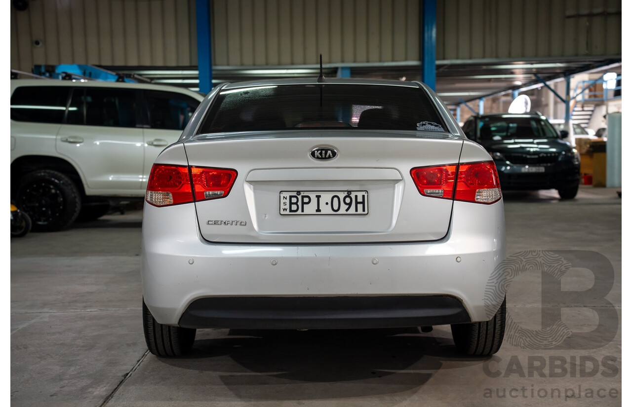 04/2010 Kia Cerato S (FWD) TD MY10 4D Sedan Silver 2.0L