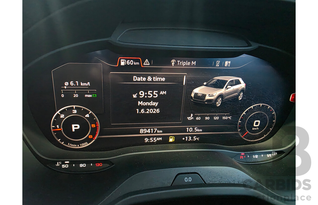 5/2017 Audi Q2 2.0 TDI Quattro Sport (AWD) GA MY17 4d Wagon Glacier White Metallic Turbo 2.0L