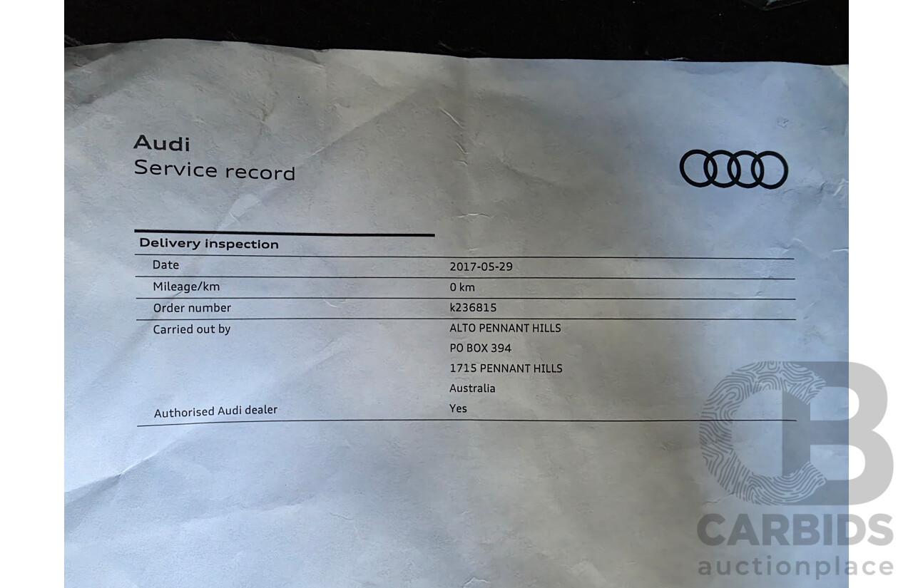 5/2017 Audi Q2 2.0 TDI Quattro Sport (AWD) GA MY17 4d Wagon Glacier White Metallic Turbo 2.0L