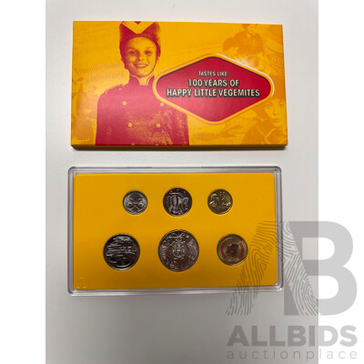 L49 - 100 Years of Happy Little Vegemites – 2023 Six-Coin Uncirculated/Proof Set (Royal Australian Mint)
