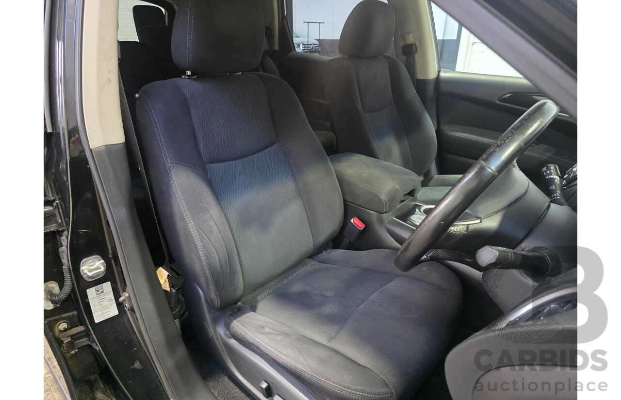 8/2014 Nissan Pathfinder ST (4x2) R52 4d Wagon Black Obsidian V6 3.5L - 7 Seater