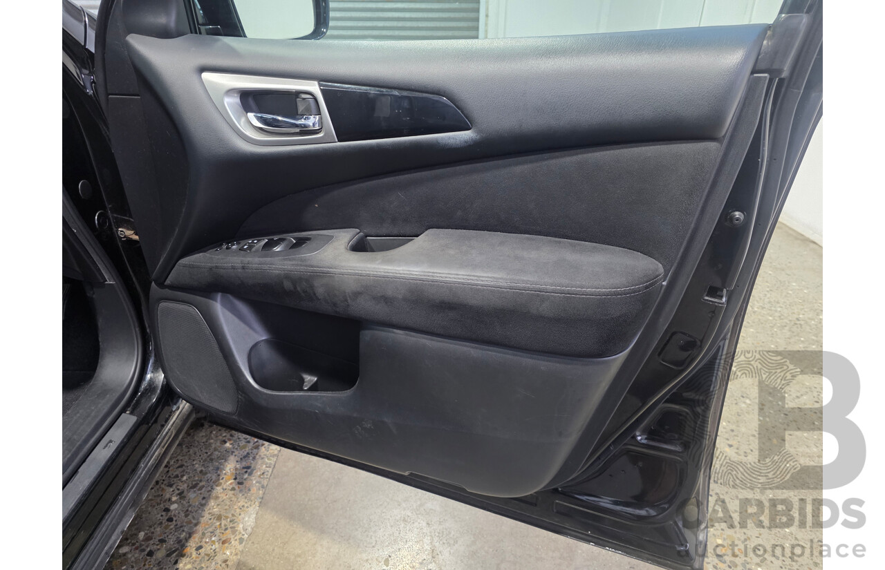 8/2014 Nissan Pathfinder ST (4x2) R52 4d Wagon Black Obsidian V6 3.5L - 7 Seater