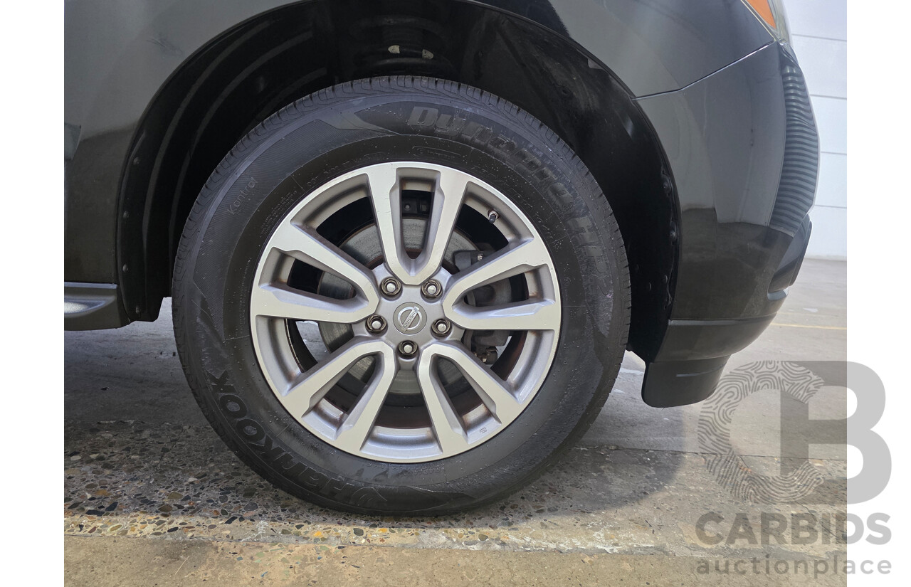8/2014 Nissan Pathfinder ST (4x2) R52 4d Wagon Black Obsidian V6 3.5L - 7 Seater