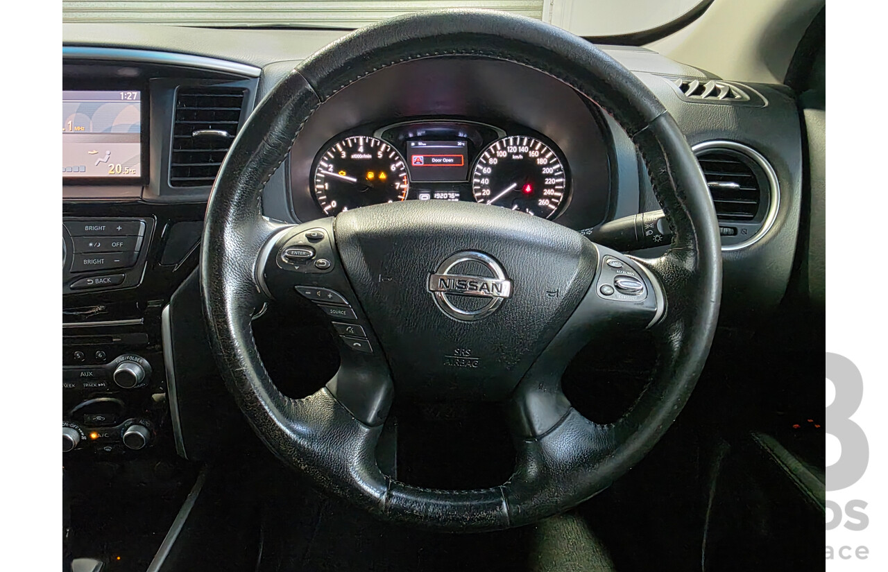 8/2014 Nissan Pathfinder ST (4x2) R52 4d Wagon Black Obsidian V6 3.5L - 7 Seater