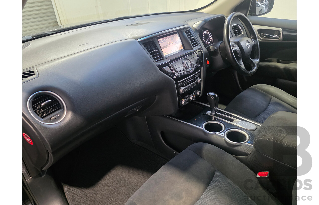 8/2014 Nissan Pathfinder ST (4x2) R52 4d Wagon Black Obsidian V6 3.5L - 7 Seater