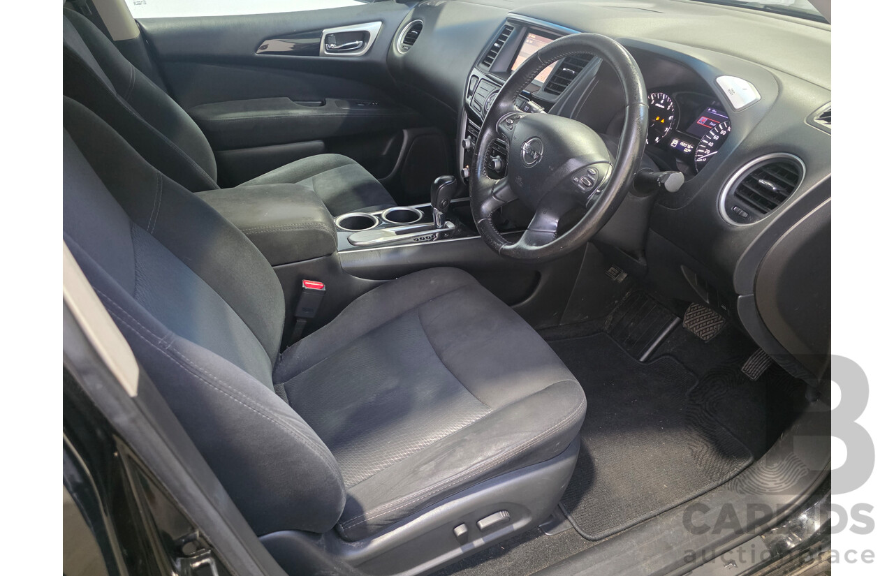 8/2014 Nissan Pathfinder ST (4x2) R52 4d Wagon Black Obsidian V6 3.5L - 7 Seater