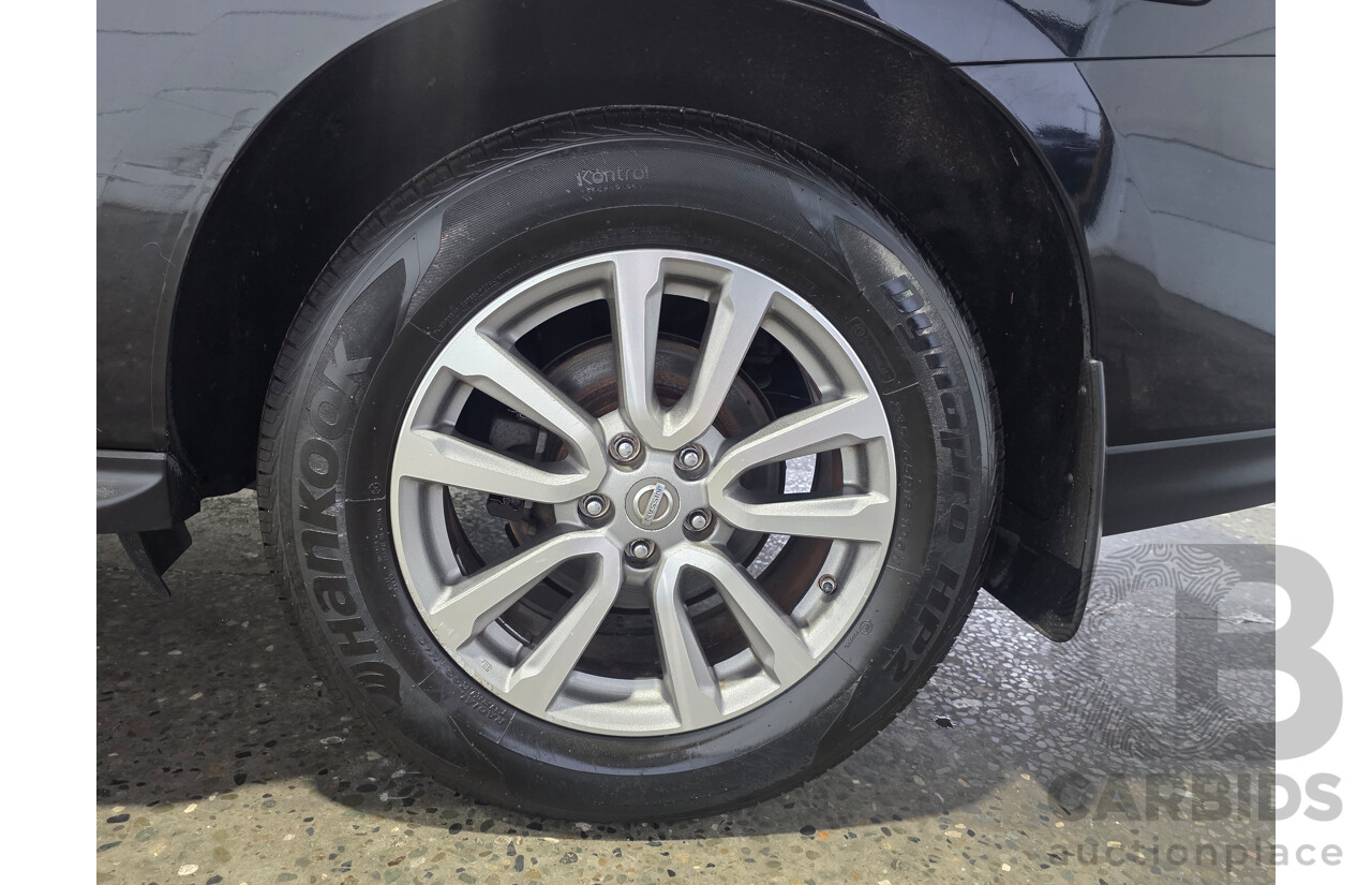 8/2014 Nissan Pathfinder ST (4x2) R52 4d Wagon Black Obsidian V6 3.5L - 7 Seater