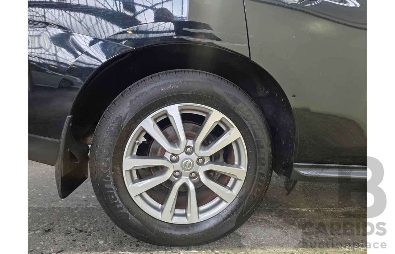 8/2014 Nissan Pathfinder ST (4x2) R52 4d Wagon Black Obsidian V6 3.5L - 7 Seater